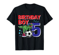Dinosaur Birthday 5 Year Old Dino T-Shirt - Minimalist Print Men Women - T-Shirt, Sweatshirt, Hoodie