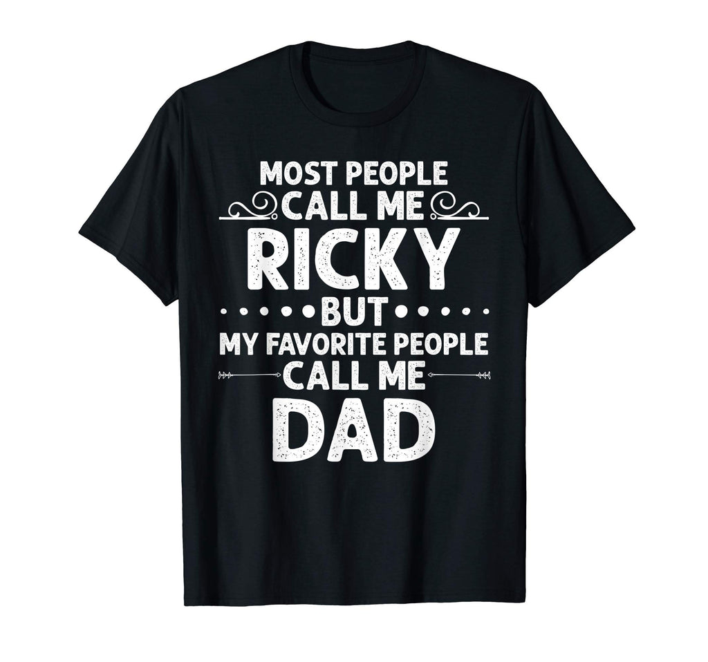 Ricky Gift Name Funny Fathers Day T-Shirt - Custom Art Print Men Women - T-Shirt, Sweatshirt, Hoodie