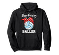 Busy Raising Baller Funny Volleyball Mom Hoodie - Trendy Graphic Men Women - T-Shirt, Sweatshirt, Hoodie