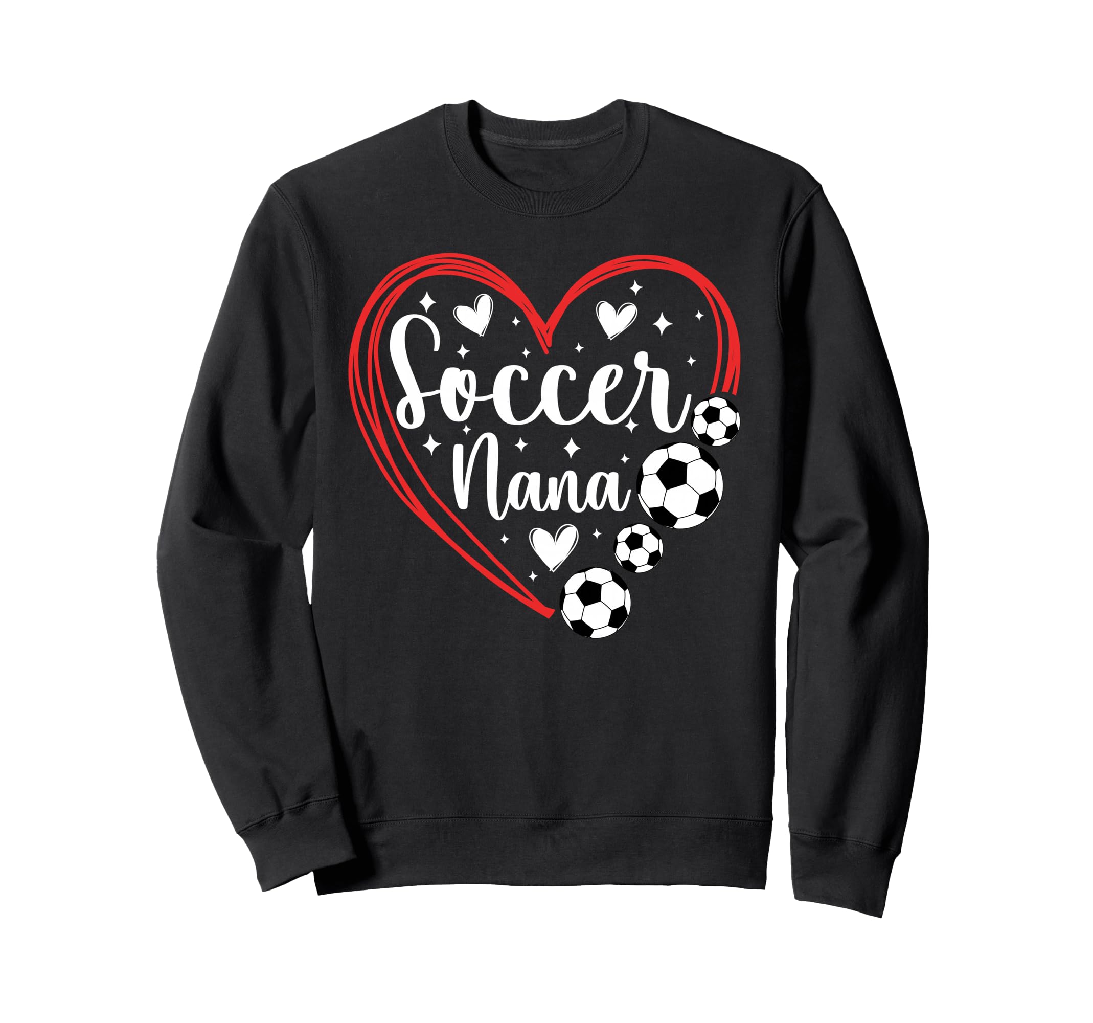 Soccer Nana Grandma Heart Nana Sweatshirt - Custom Art Print Men Women - T-Shirt, Sweatshirt, Hoodie