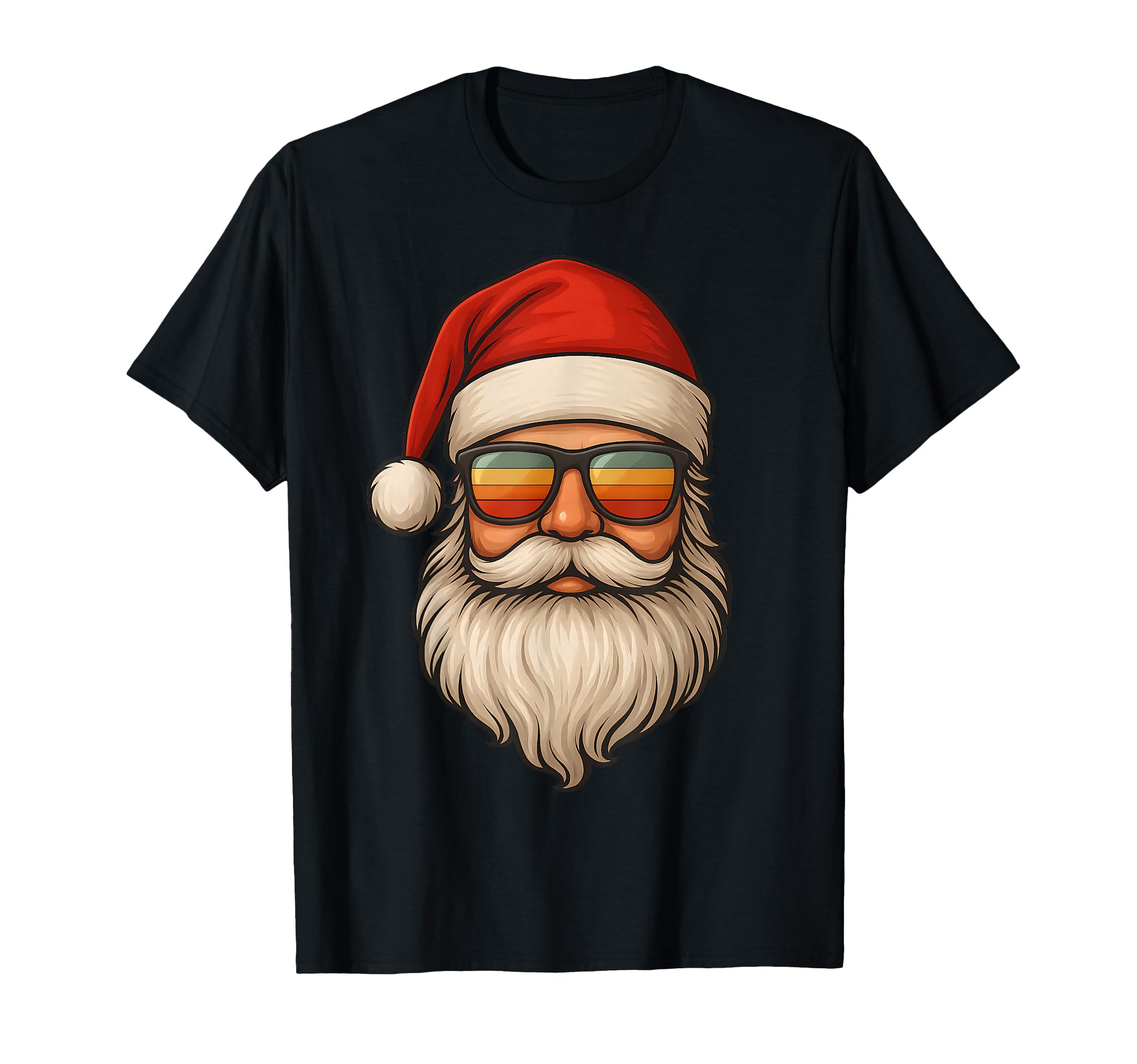 Santa Sunglasses Funny Dad T-Shirt - Unique Graphic for Adults - T-Shirt, Sweatshirt, Hoodie