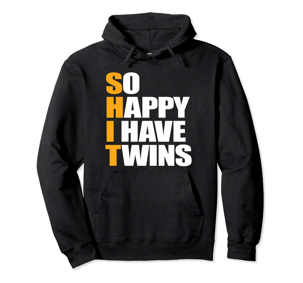 So Happy I Have Twins Pregnancy Hoodie - Trendy Graphic Unisex - T-Shirt, Sweatshirt, Hoodie
