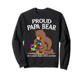 Proud Papa Bear Autism Awareness Sweatshirt - Streetwear Style for Adults - T-Shirt, Sweatshirt, Hoodie