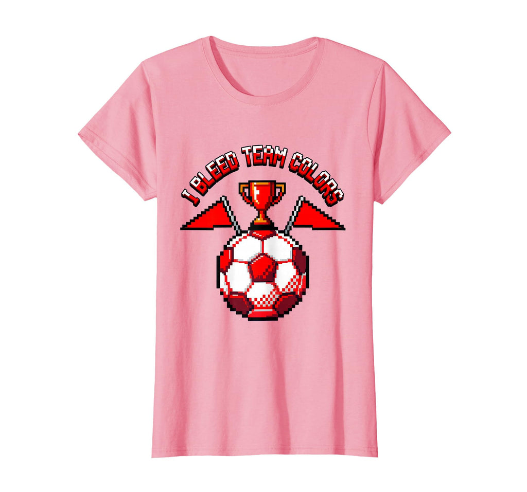 I Bleed Team Colors Proud Soccer Mom T-Shirt - Casual Everyday Wear Unisex - T-Shirt, Sweatshirt, Hoodie