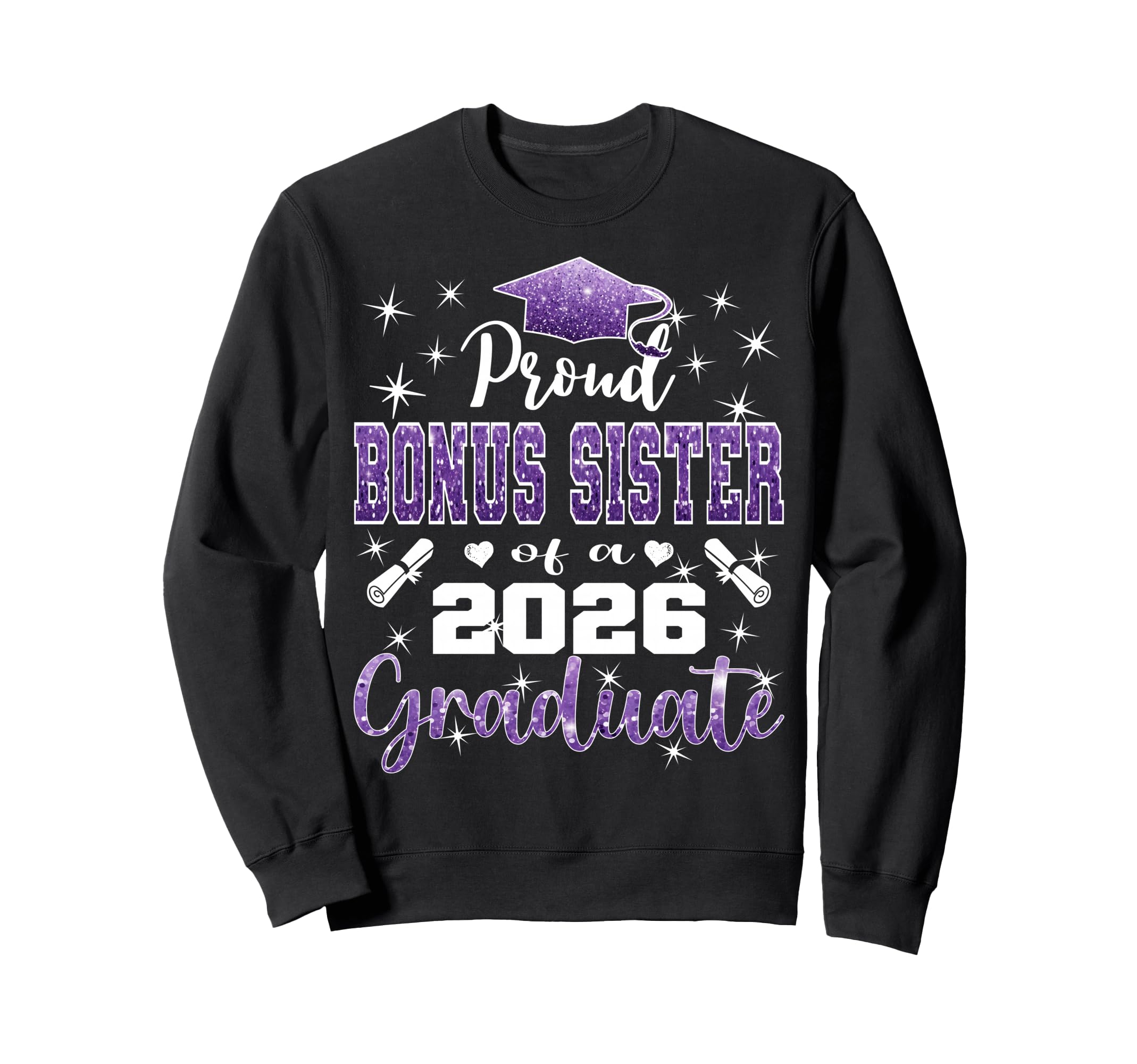 Super Proud Bonus Sister 2026 Sweatshirt - Minimalist Print Unisex - T-Shirt, Sweatshirt, Hoodie