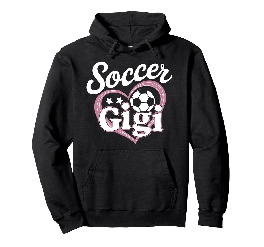 Soccer Gigi Grandma Heart Football Hoodie - Casual Everyday Wear Unisex - T-Shirt, Sweatshirt, Hoodie