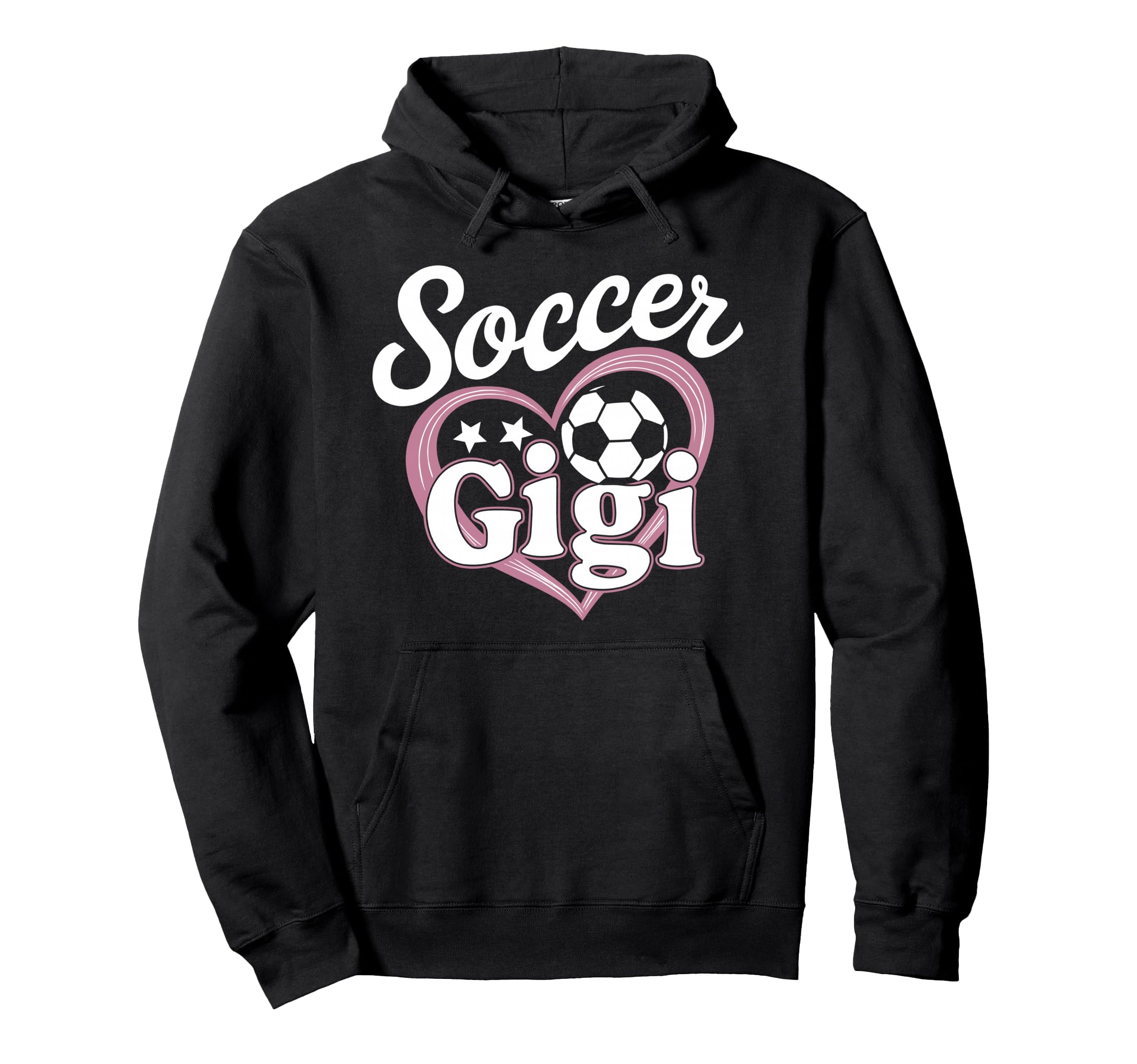 Soccer Gigi Grandma Heart Football Hoodie - Casual Everyday Wear Unisex - T-Shirt, Sweatshirt, Hoodie