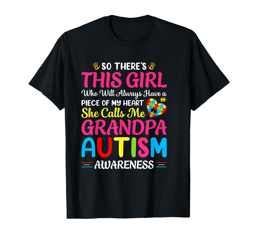 Autism Grandpa Autism Awareness Grandad T-Shirt - Unique Graphic Unisex - T-Shirt, Sweatshirt, Hoodie