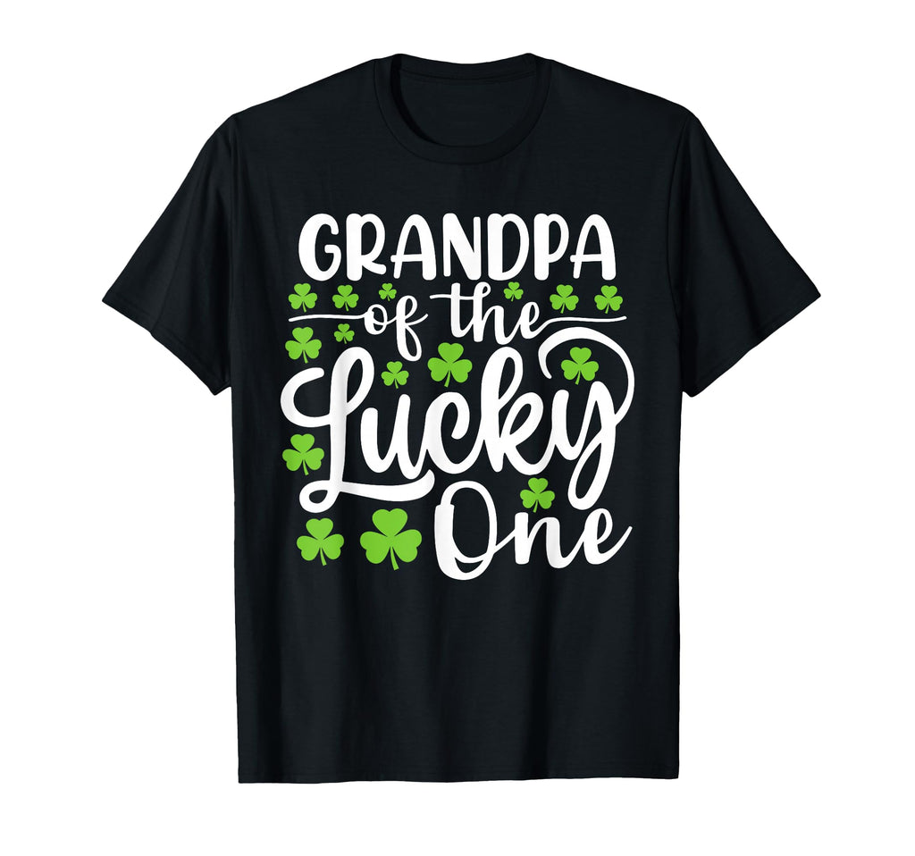 Grandpa Lucky One First Birthday St T-Shirt - Graphic Print Men Women - T-Shirt, Sweatshirt, Hoodie