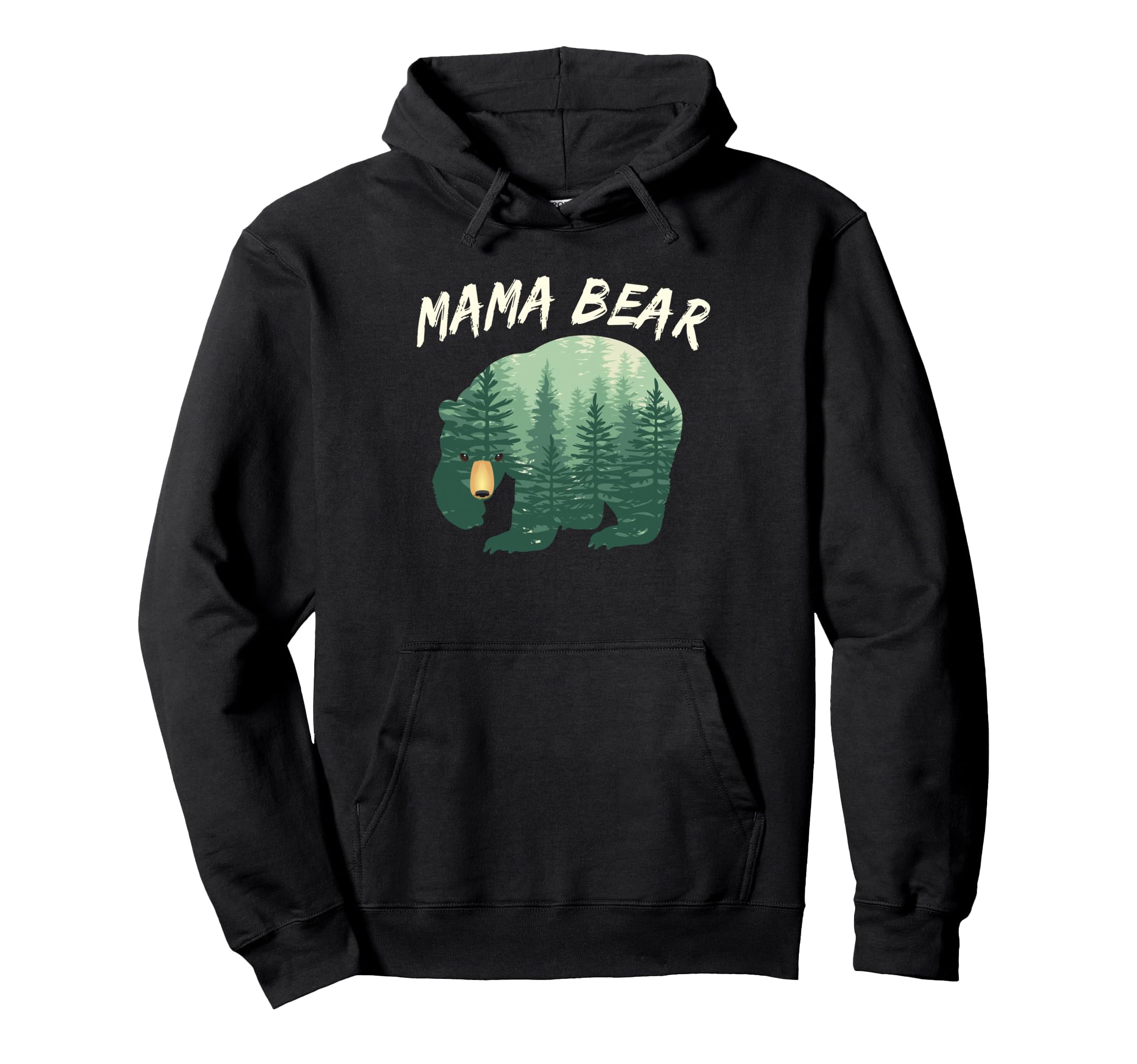 Mama Bear Gift Bear Woods Mother Gift Mom Hoodie - Unique Graphic Men Women - T-Shirt, Sweatshirt, Hoodie