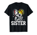 Ball Sister Baseball Softball Soccer T-Shirt - Custom Art Print Men Women - T-Shirt, Sweatshirt, Hoodie