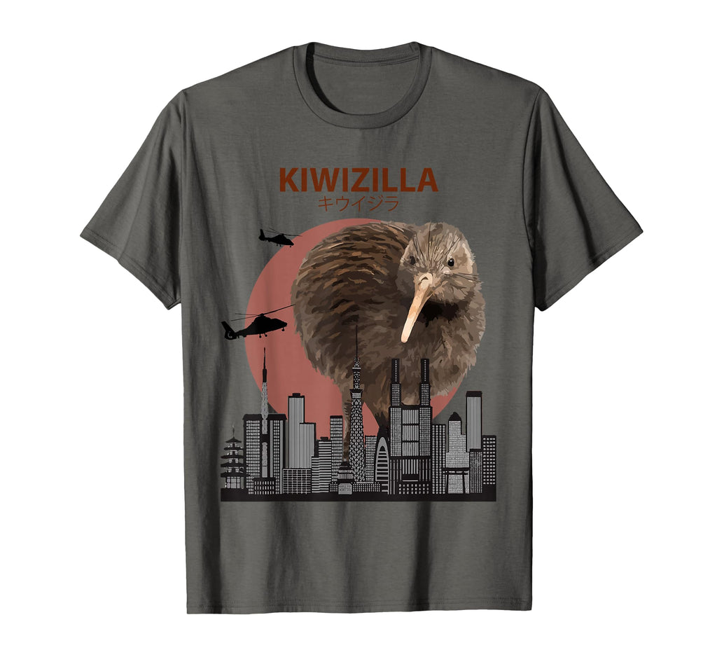 Kiwizilla Funny Kiwi New Zealand Bird T-Shirt - Unique Graphic Unisex - T-Shirt, Sweatshirt, Hoodie