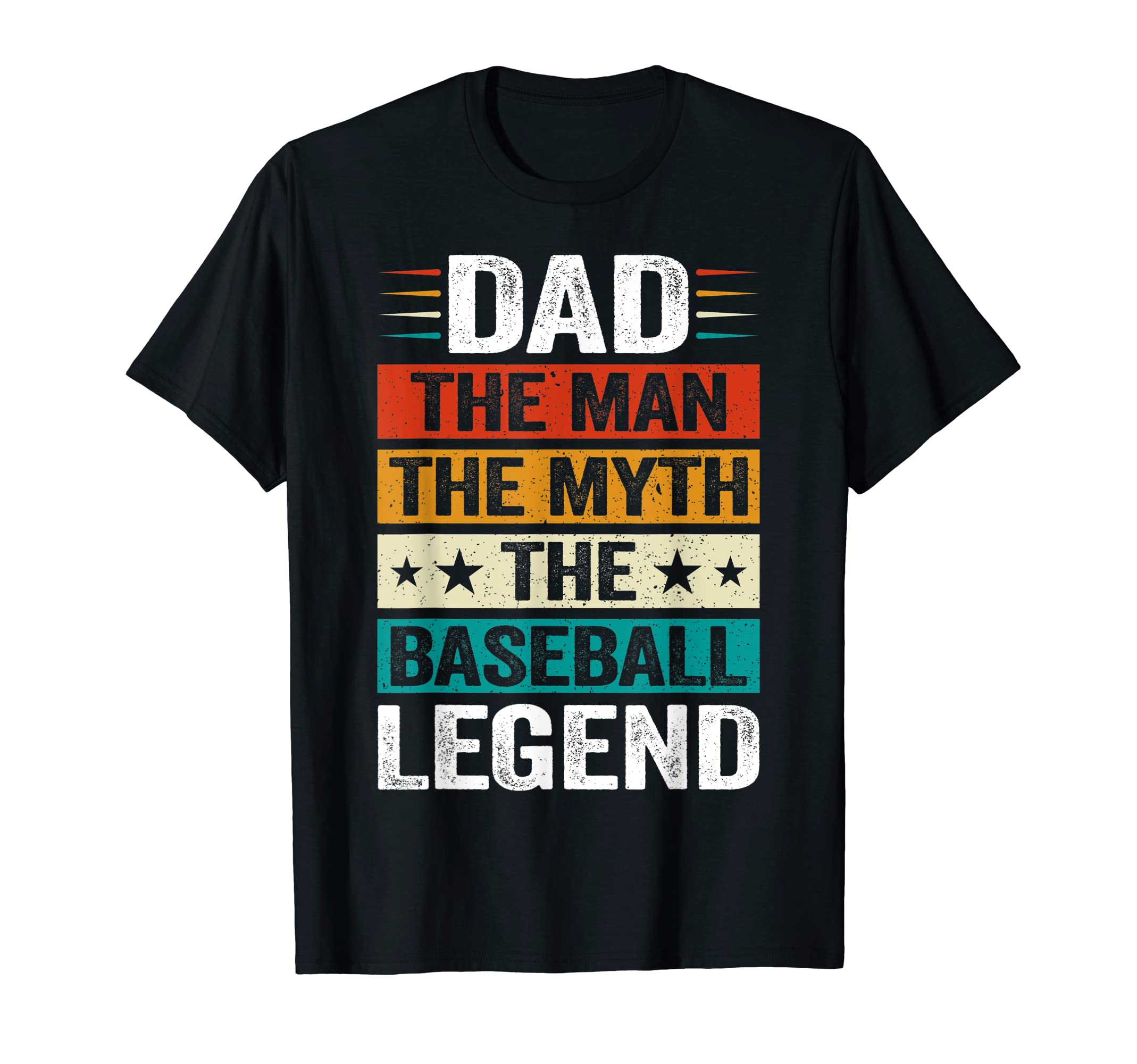 Dad Myth Baseball Legend Baseball T-Shirt - Fun Novelty Design for Adults - T-Shirt, Sweatshirt, Hoodie