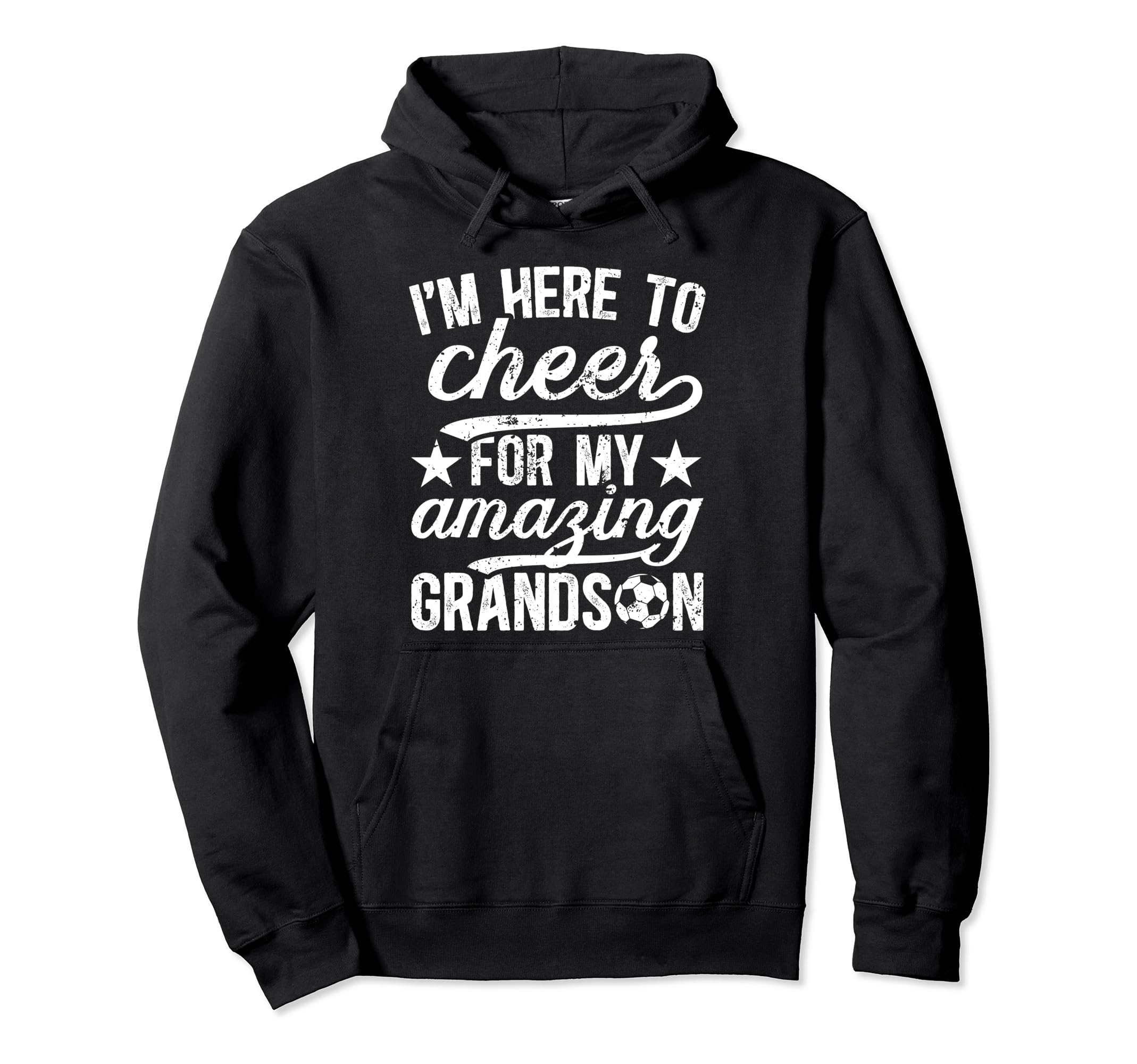 Amazing Grandson Soccer Grandpa Hoodie - Aesthetic Graphic for Adults - T-Shirt, Sweatshirt, Hoodie