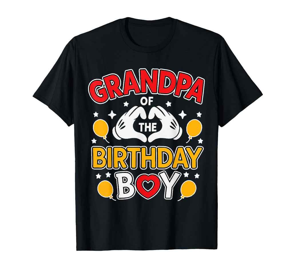 Grandpa Birthday Family Party Decor T-Shirt - Custom Art Print Men Women - T-Shirt, Sweatshirt, Hoodie