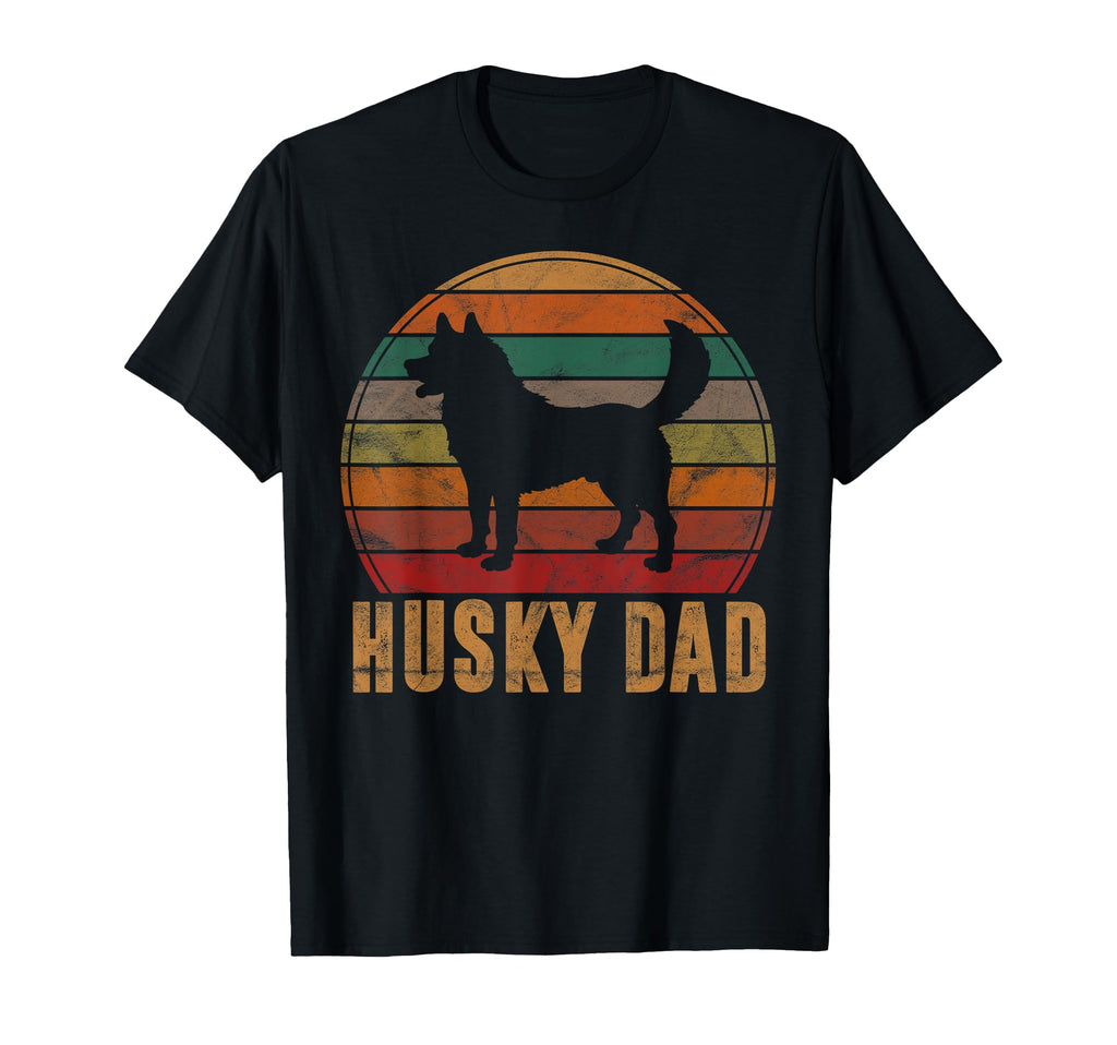 Husky Dad Gift Dog Owner Pet Siberian T-Shirt - Aesthetic Graphic Unisex - T-Shirt, Sweatshirt, Hoodie