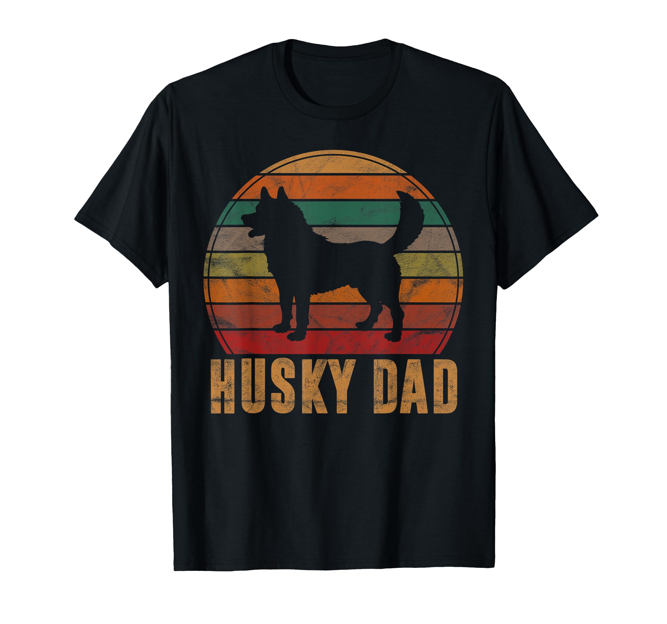 Husky Dad Gift Dog Owner Pet Siberian T-Shirt - Aesthetic Graphic Unisex - T-Shirt, Sweatshirt, Hoodie