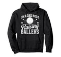 Busy Raising Ballers Volleyball Dad Hoodie - Unique Graphic Unisex - T-Shirt, Sweatshirt, Hoodie