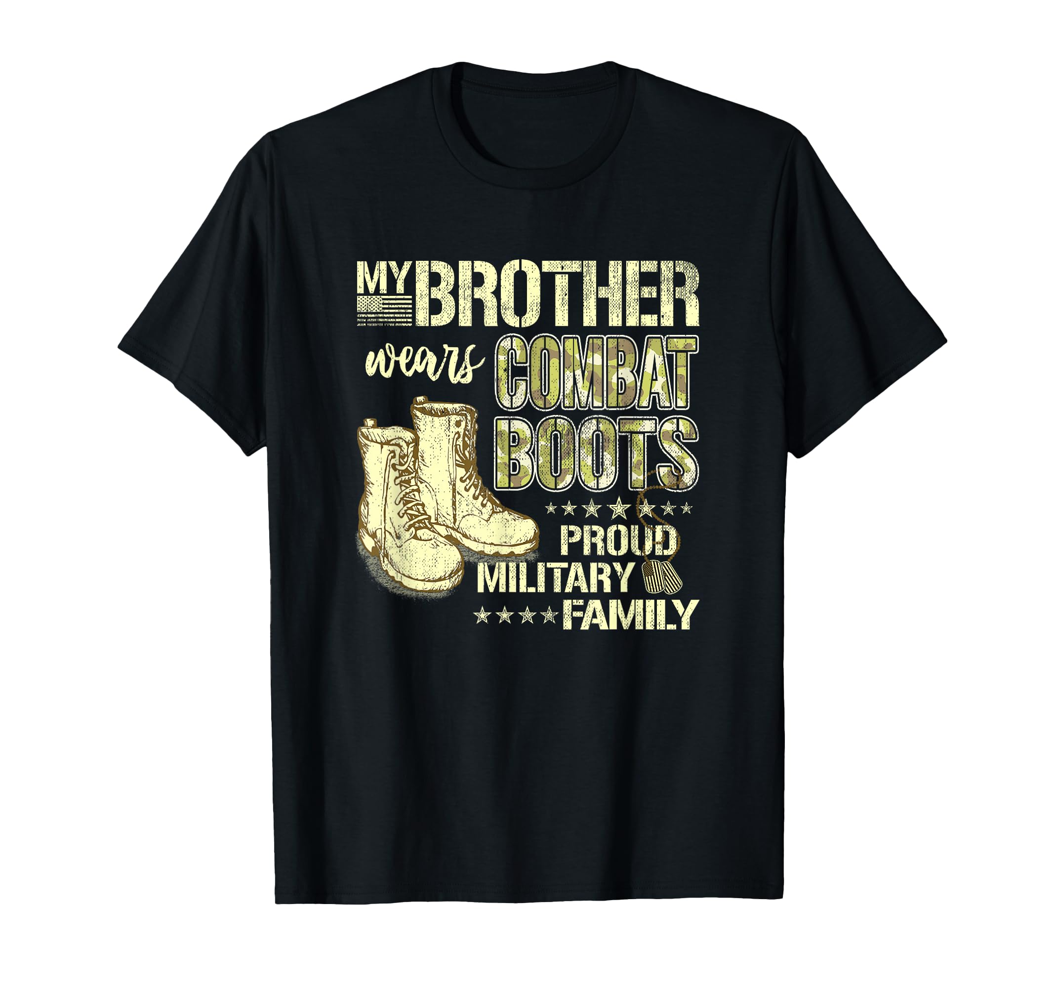 My Brother Wears Combat Boots Proud T-Shirt - Aesthetic Graphic for Adults - T-Shirt, Sweatshirt, Hoodie