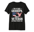 Mens Dad Grandpa Veteran Usa Flag T-Shirt - Casual Everyday Wear Unisex - T-Shirt, Sweatshirt, Hoodie
