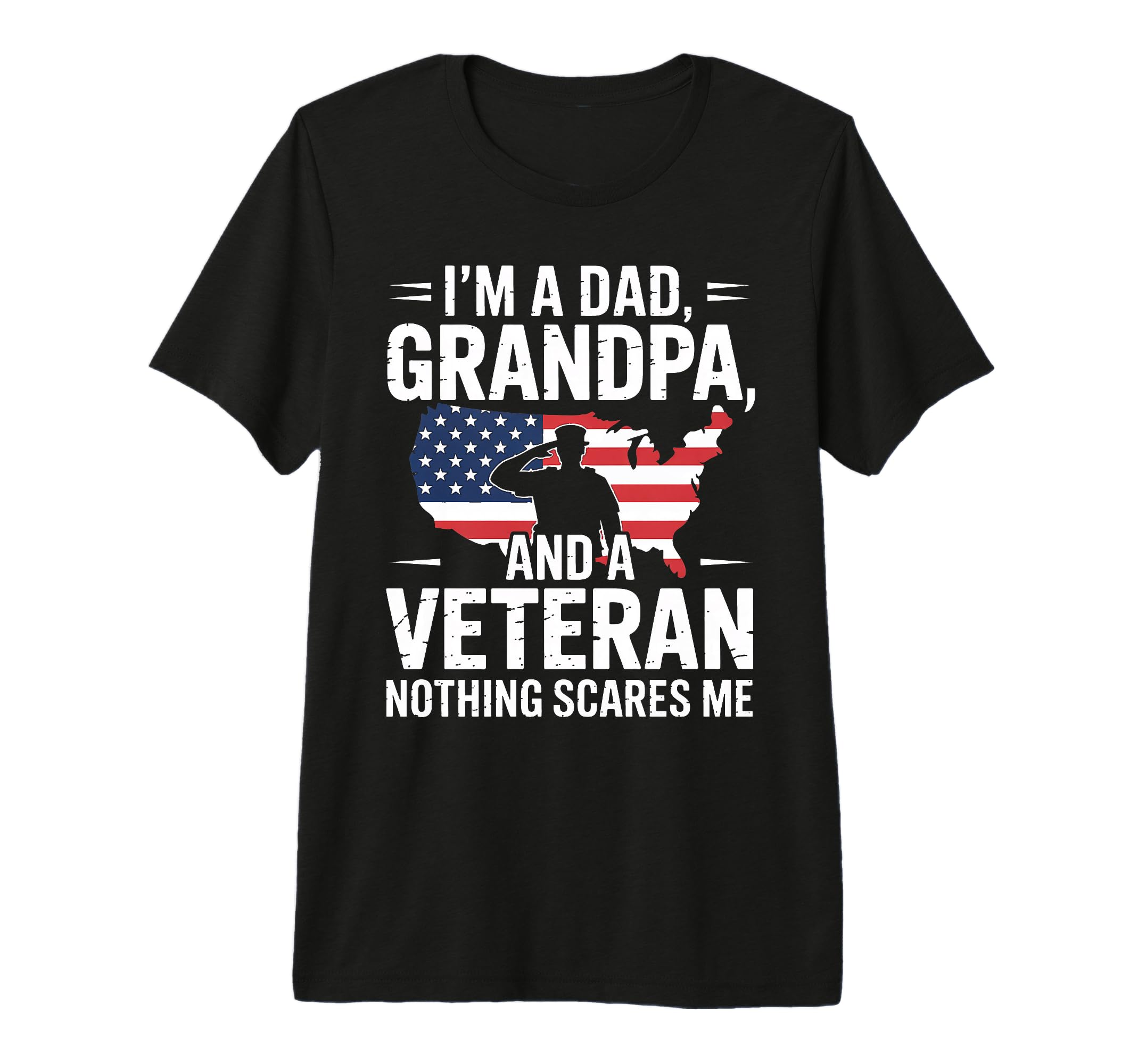 Mens Dad Grandpa Veteran Usa Flag T-Shirt - Casual Everyday Wear Unisex - T-Shirt, Sweatshirt, Hoodie