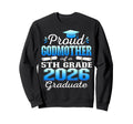 Proud Godmother 5Th Grade Graduate Sweatshirt - Minimalist Print Men Women - T-Shirt, Sweatshirt, Hoodie