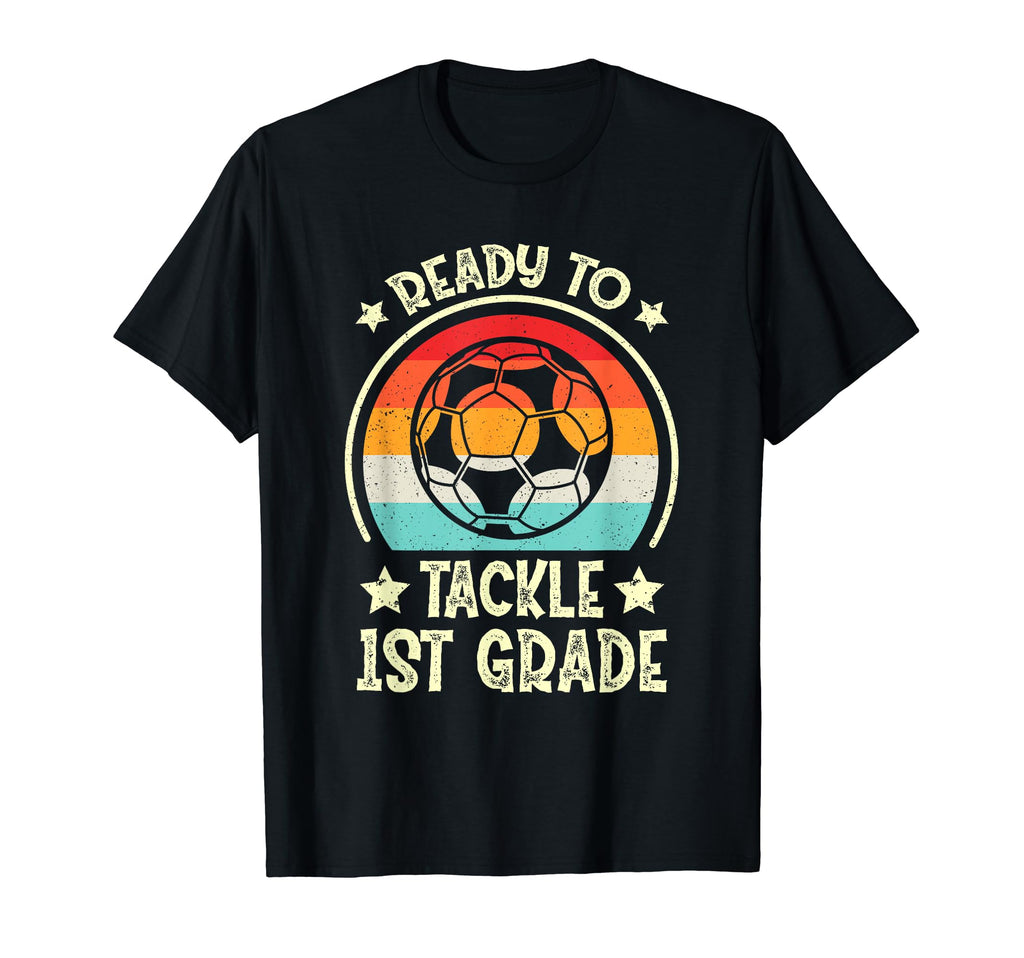 Ready To Tackle 1St Grade Back To T-Shirt - Minimalist Print Men Women - T-Shirt, Sweatshirt, Hoodie