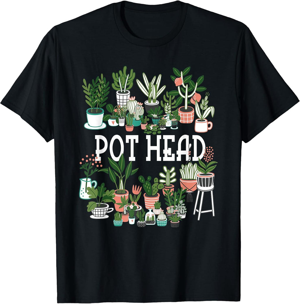 Plant Lover and Gardener: Pot Head Succulent Short - Adult & Kids T-Shirts, Sweatshirts & Hoodies apparel design preview 1