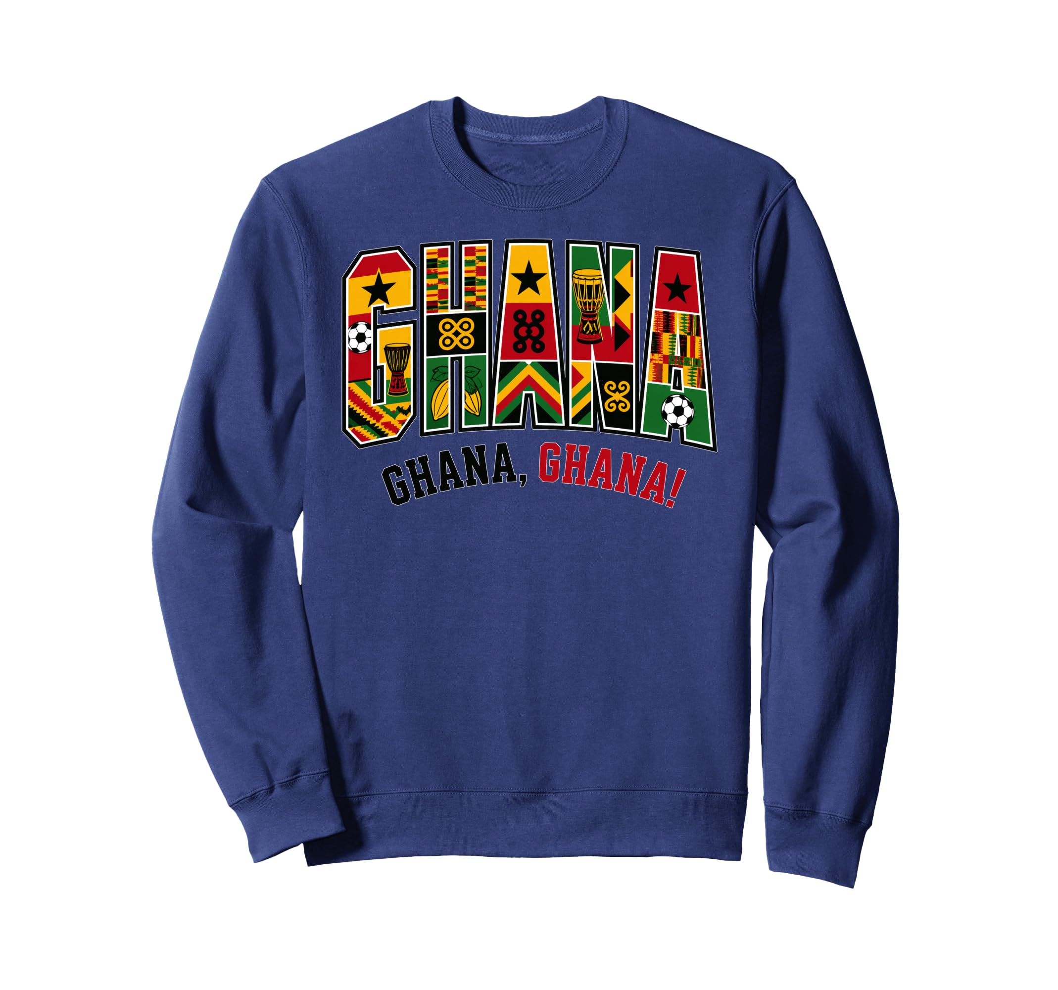 Ghana Soccer 2026 Ghanaian Fans Sweatshirt - Graphic Print Unisex - T-Shirt, Sweatshirt, Hoodie