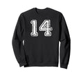 Number 14 Baseball Football Soccer Sweatshirt - Streetwear Style Unisex - T-Shirt, Sweatshirt, Hoodie