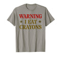Sarcastic Eater I Eat Crayons Veteran T-Shirt - Custom Art Print Unisex - T-Shirt, Sweatshirt, Hoodie