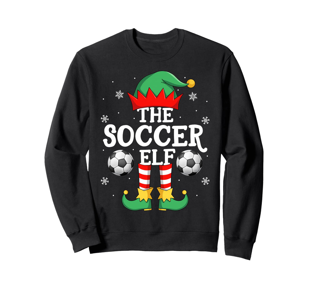 Soccer Elf Family Elf Squad Sweatshirt - Fun Novelty Design for Adults - T-Shirt, Sweatshirt, Hoodie
