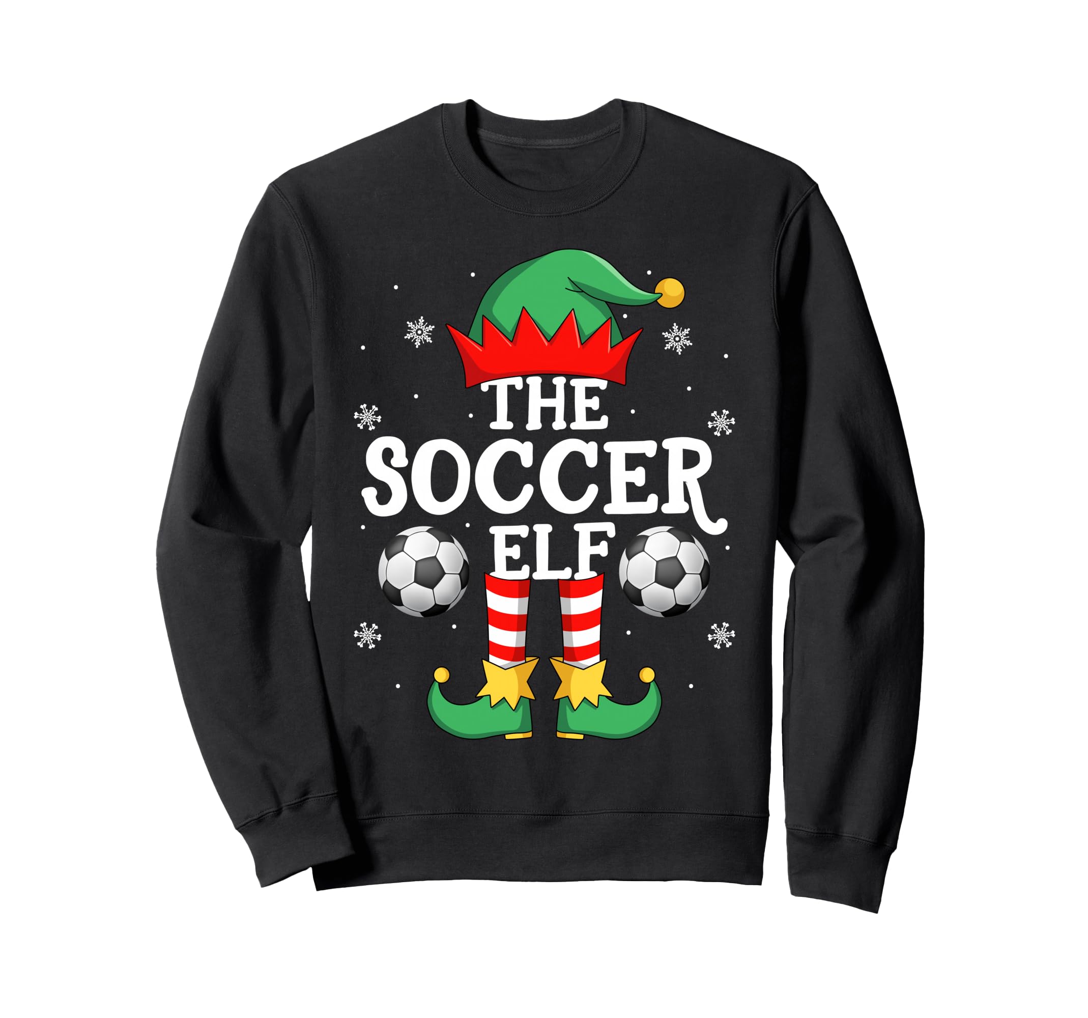 Soccer Elf Family Elf Squad Sweatshirt - Fun Novelty Design for Adults - T-Shirt, Sweatshirt, Hoodie