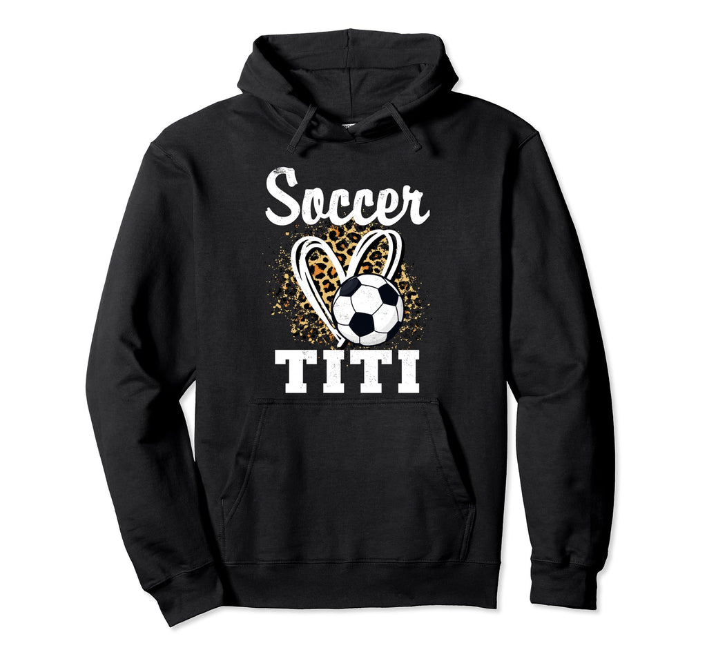 Soccer Titi Leopard Heart Matching Family Hoodie - Graphic Print Unisex - T-Shirt, Sweatshirt, Hoodie