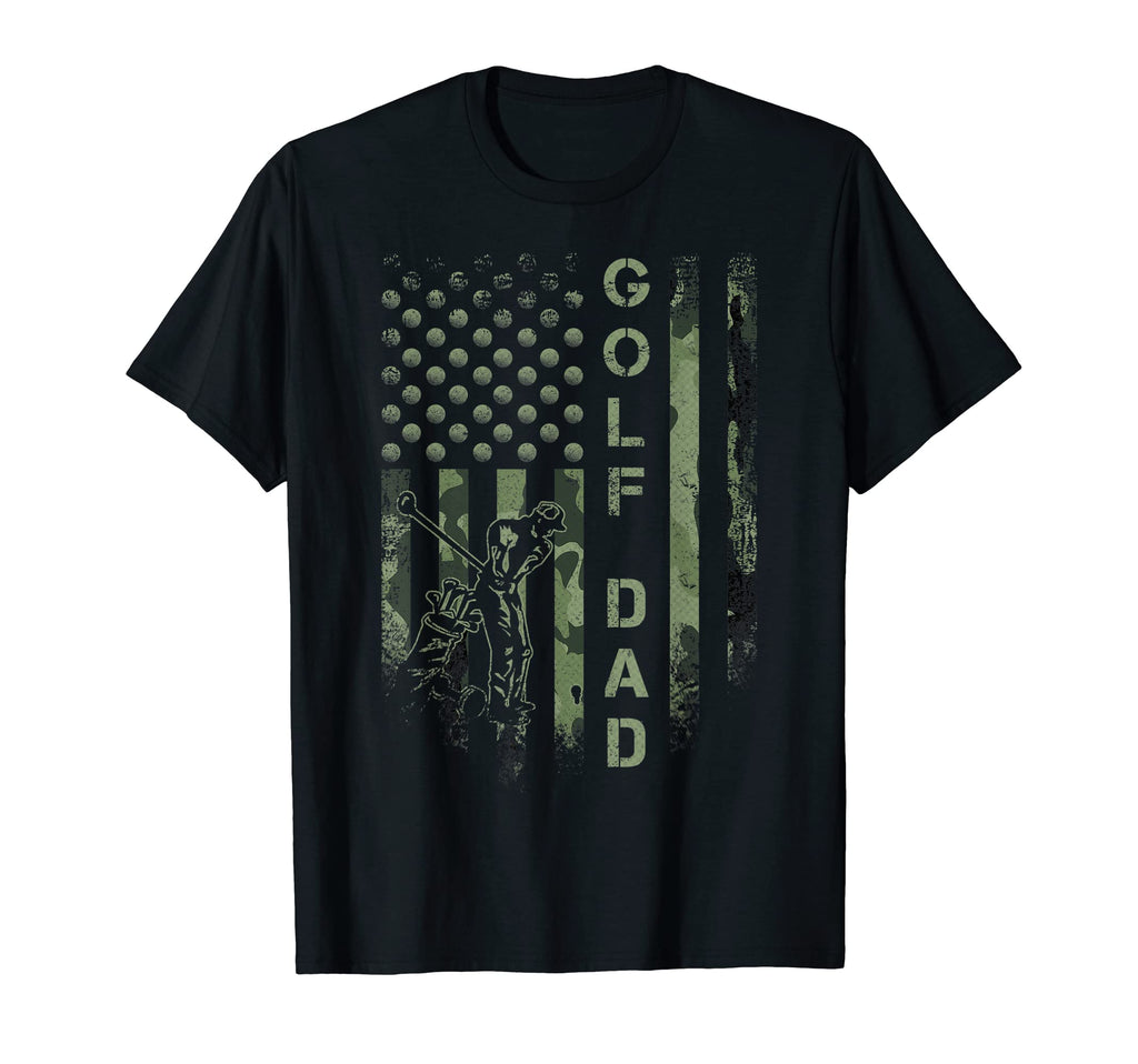 Usa Camouflage Proud Golf Dad T-Shirt - Casual Everyday Wear Men Women - T-Shirt, Sweatshirt, Hoodie