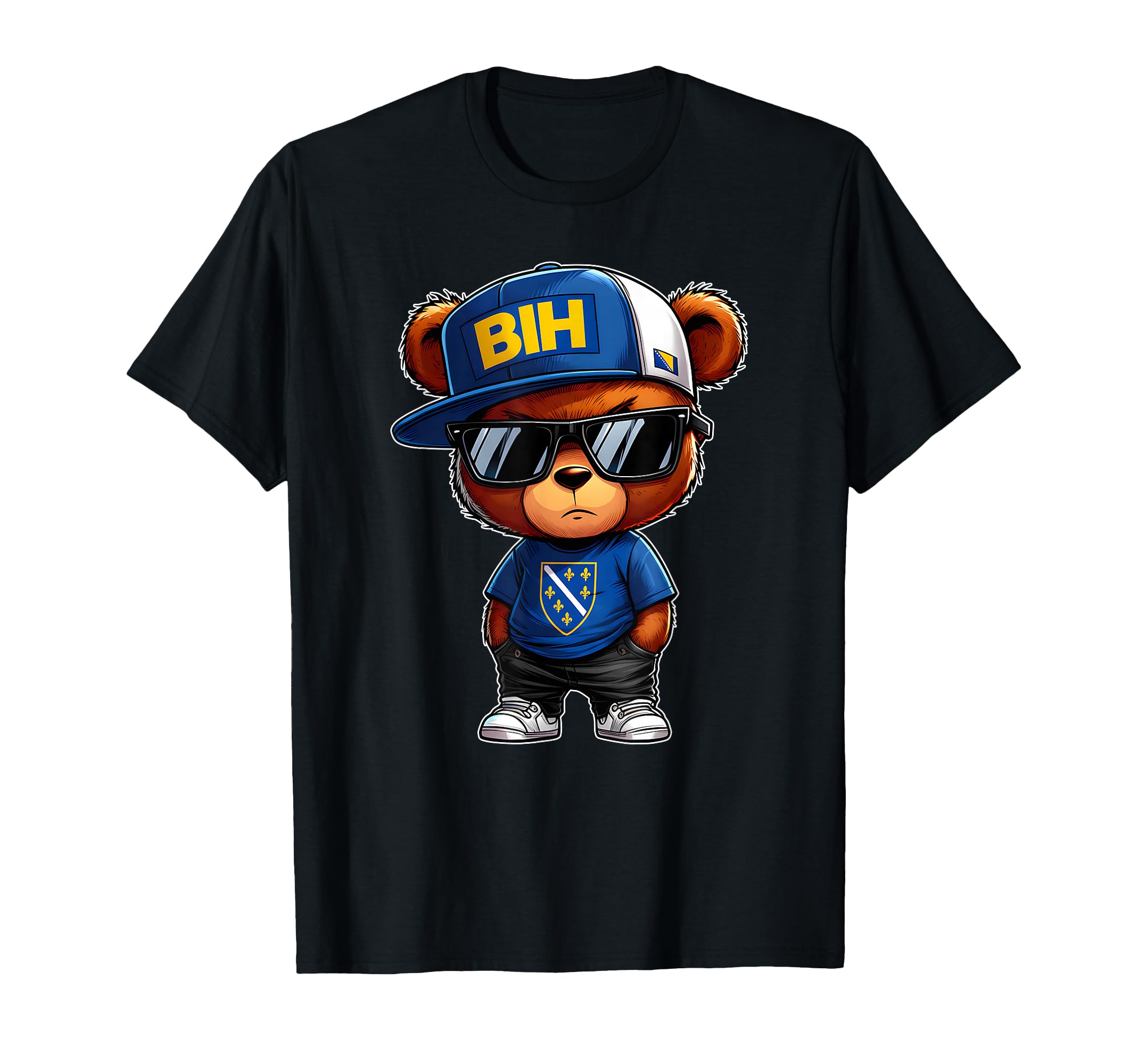 Bosnia And Herzegovina Teddy Bear T-Shirt - Casual Everyday Wear Men Women - T-Shirt, Sweatshirt, Hoodie