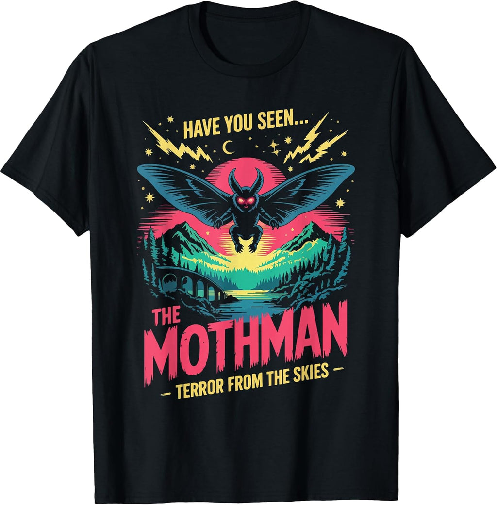Have You Seen The Mothman Terror from Skies - Adult & Kids T-Shirts, Sweatshirts & Hoodies apparel design preview 1