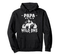 Papa Wild One Papa Bear Fathers Hoodie - Casual Everyday Wear for Adults - T-Shirt, Sweatshirt, Hoodie