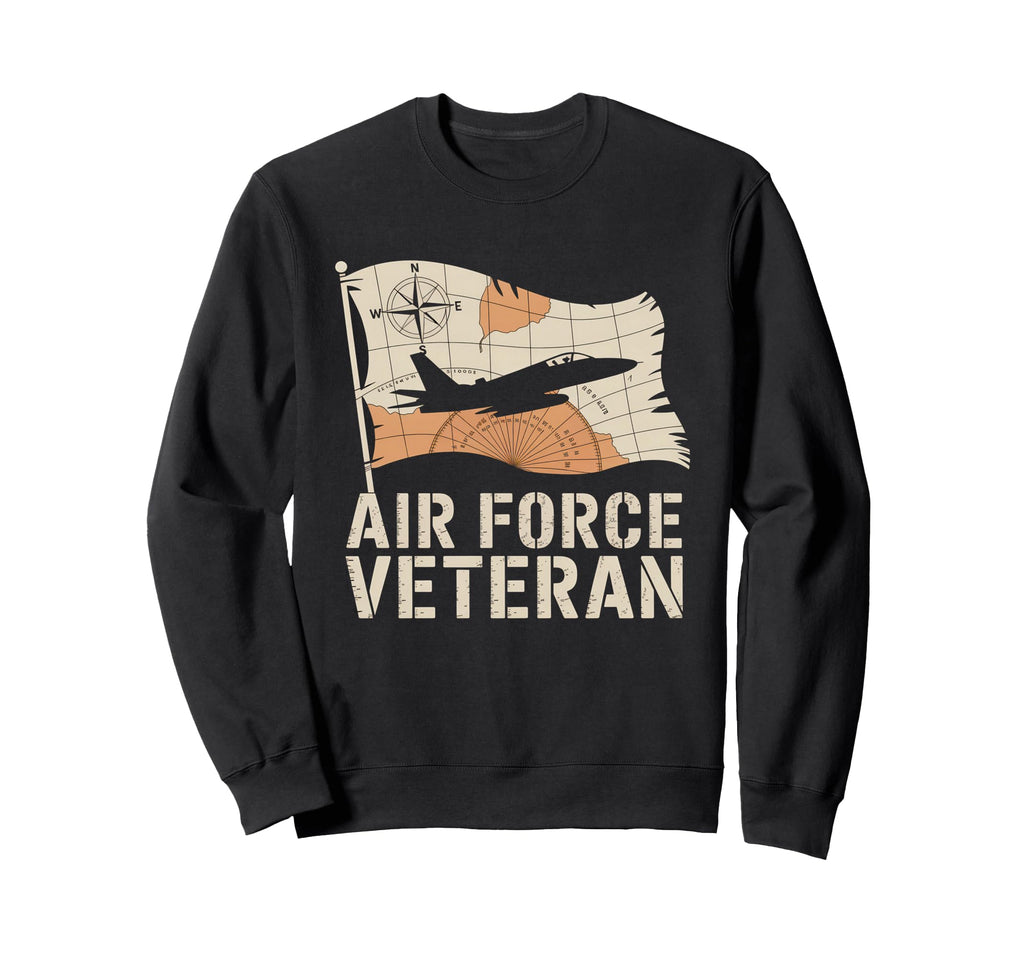 Air Force Veteran Us American Sweatshirt - Casual Everyday Wear for Adults - T-Shirt, Sweatshirt, Hoodie