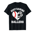 Busy Raising Ballers Baseball Hockey T-Shirt - Minimalist Print Unisex - T-Shirt, Sweatshirt, Hoodie