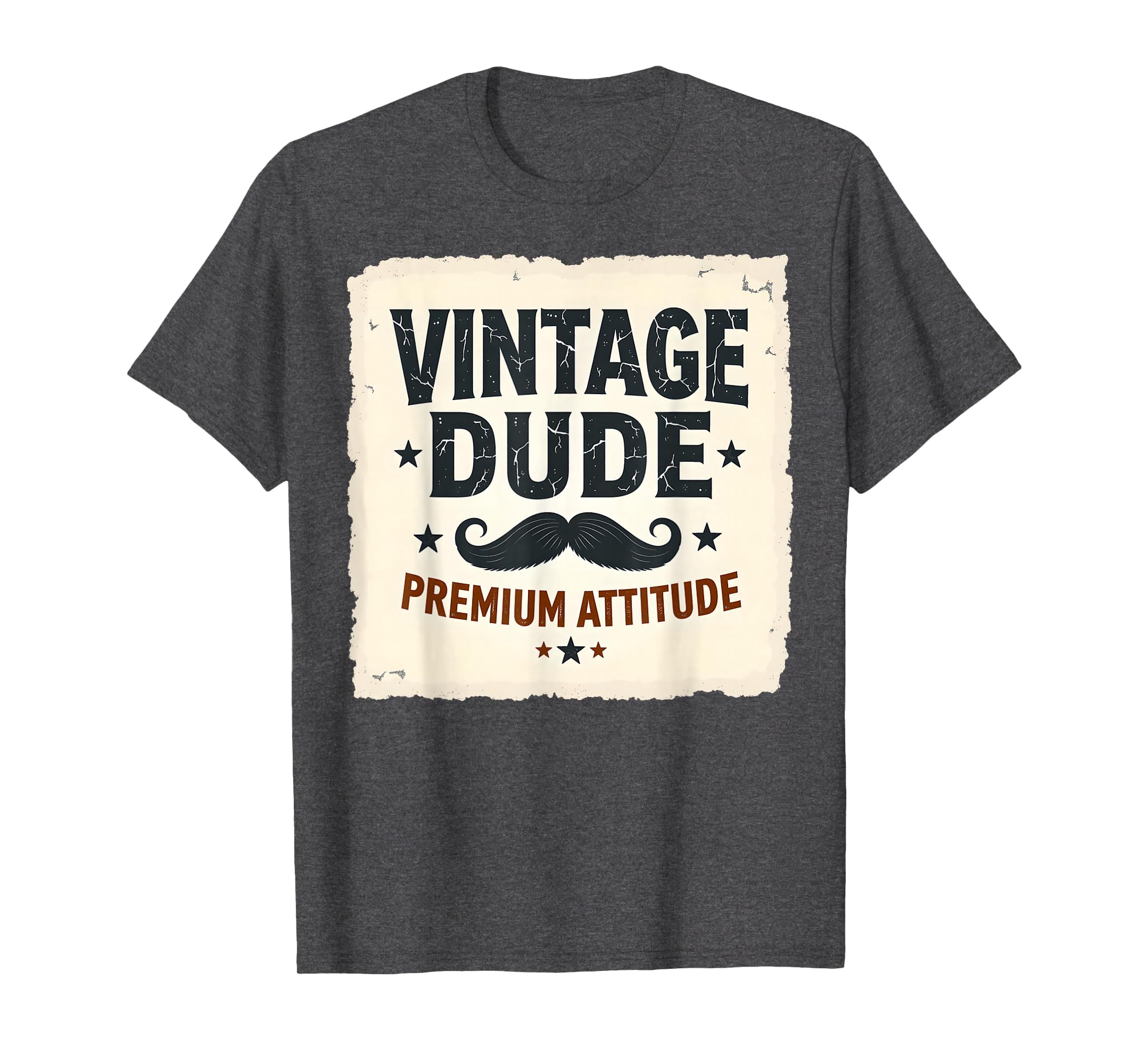 Dude Attitude Funny Grandpa T-Shirt - Minimalist Print Unisex - T-Shirt, Sweatshirt, Hoodie