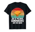 Dad Is My Name Sandwiches Are My Game T-Shirt - Minimalist Print Unisex - T-Shirt, Sweatshirt, Hoodie