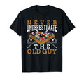 Never Underestimate Old Guy Pool T-Shirt - Novelty Apparel Unisex - T-Shirt, Sweatshirt, Hoodie