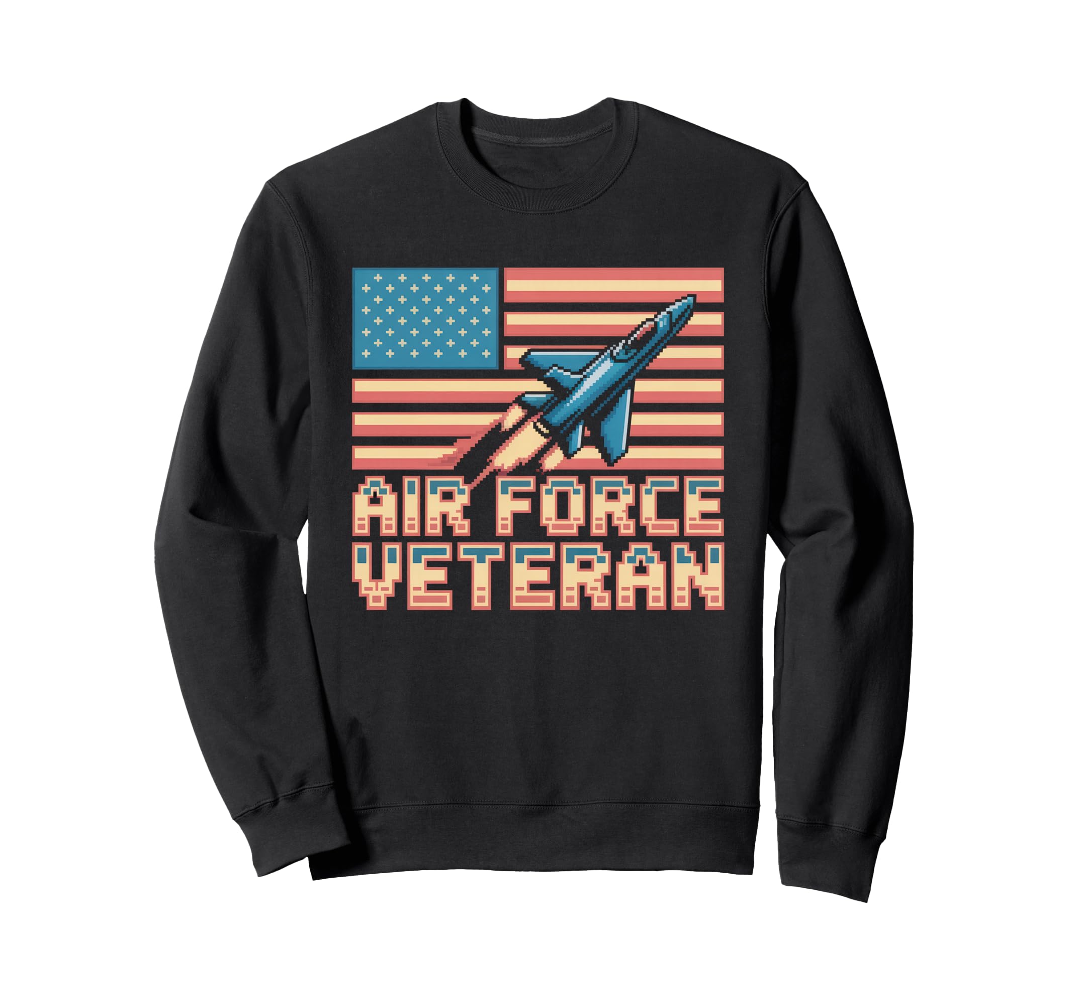 Air Force Veteran Us American Sweatshirt - Aesthetic Graphic for Adults - T-Shirt, Sweatshirt, Hoodie