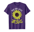 Sunflower This Loves Jesus Christian T-Shirt - Fun Novelty Design Men Women - T-Shirt, Sweatshirt, Hoodie