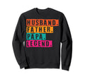 Grandpa Husband Father Papa Legend Sweatshirt - Aesthetic Graphic Unisex - T-Shirt, Sweatshirt, Hoodie