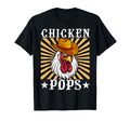 Chicken Pops Cowboy Hat Dad Poultry T-Shirt - Minimalist Print for Adults - T-Shirt, Sweatshirt, Hoodie