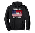 Veteran Dad Frenchie Usa Flag French Hoodie - Aesthetic Graphic Men Women - T-Shirt, Sweatshirt, Hoodie