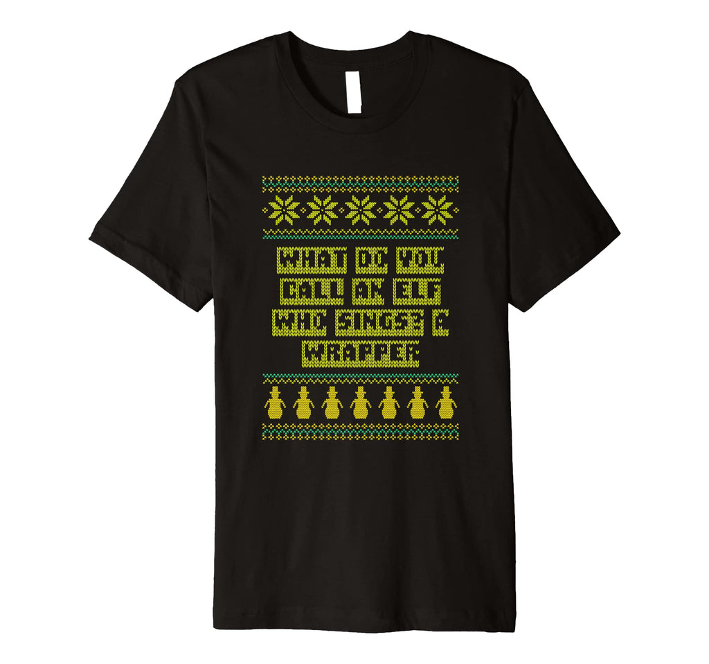 Elf Who Sings Is Wrapper Dad Jokes T-Shirt - Unique Graphic Men Women - T-Shirt, Sweatshirt, Hoodie