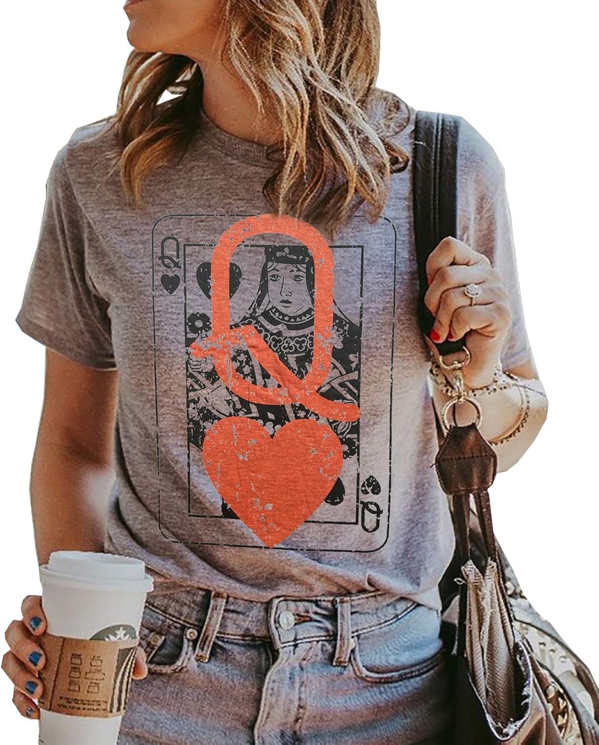 Q of Hearts Women Vintage Country Music Graphic - Adult & Kids T-Shirts, Sweatshirts & Hoodies apparel design preview 1